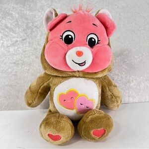CARE BEARS Pink‎ Fox Plush Love A Lot Bear Hoodie Friends Collector 2021